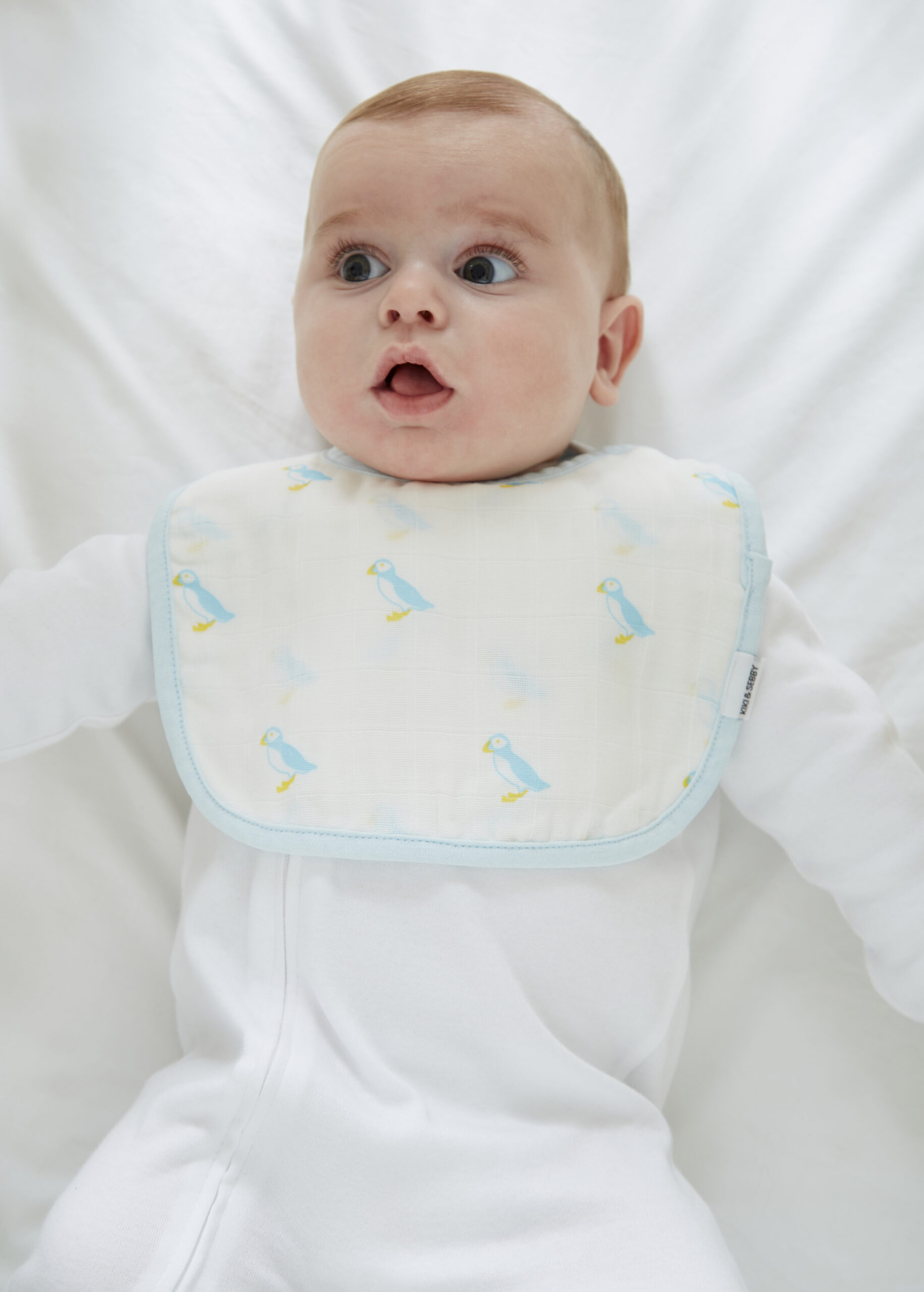 Six Layers of Cotton Muslin Snap Bibs - 3 pack - Image 2